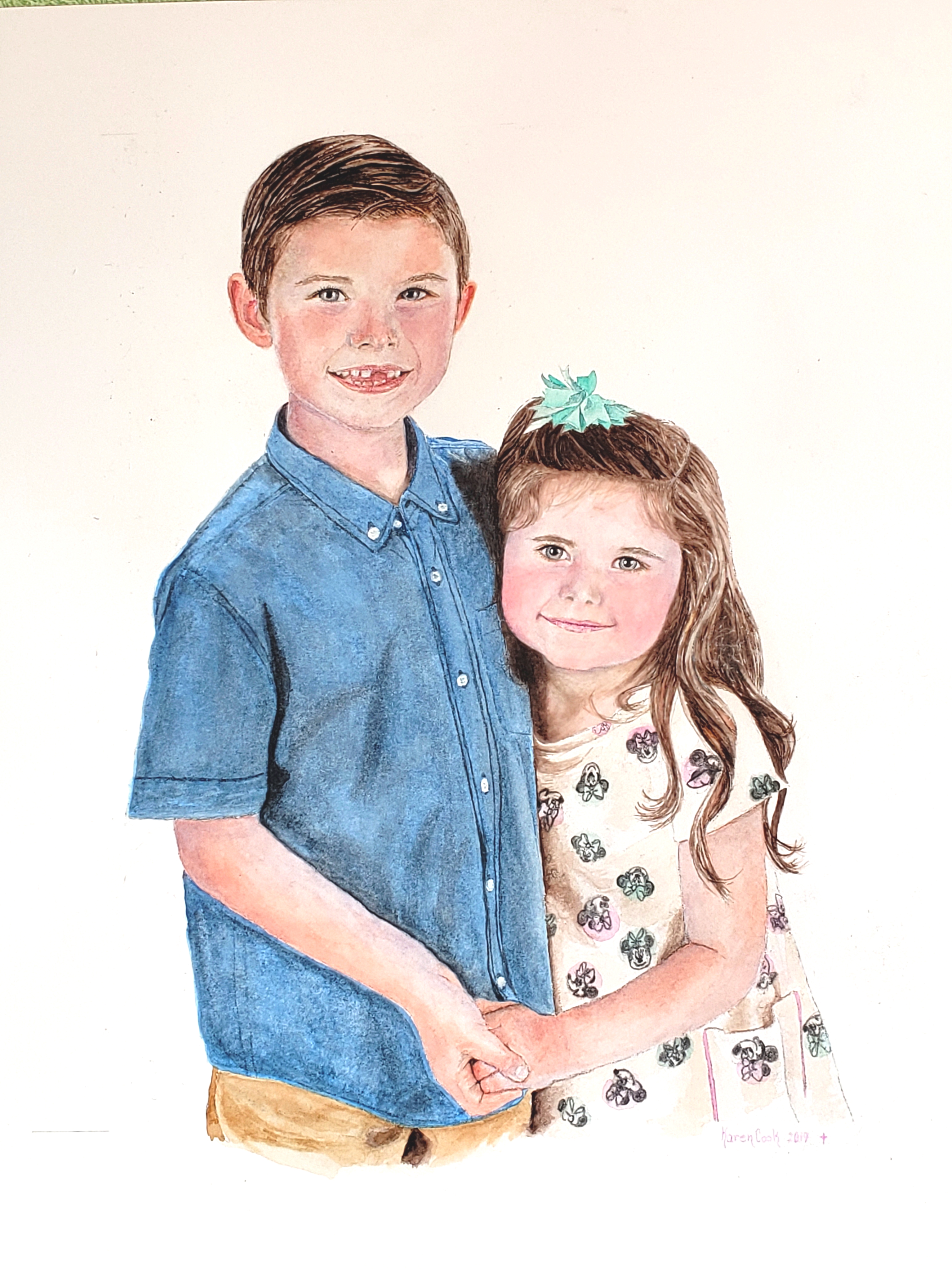 Ethan and Aubrey in the summer of 2019