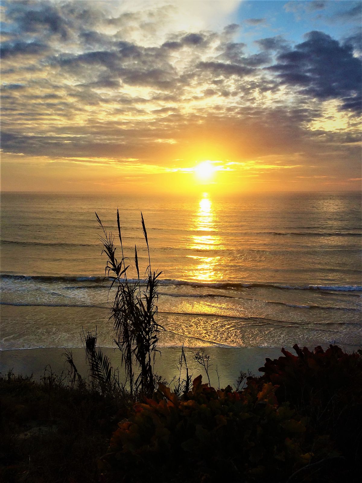 Sunset at La Jolla beach