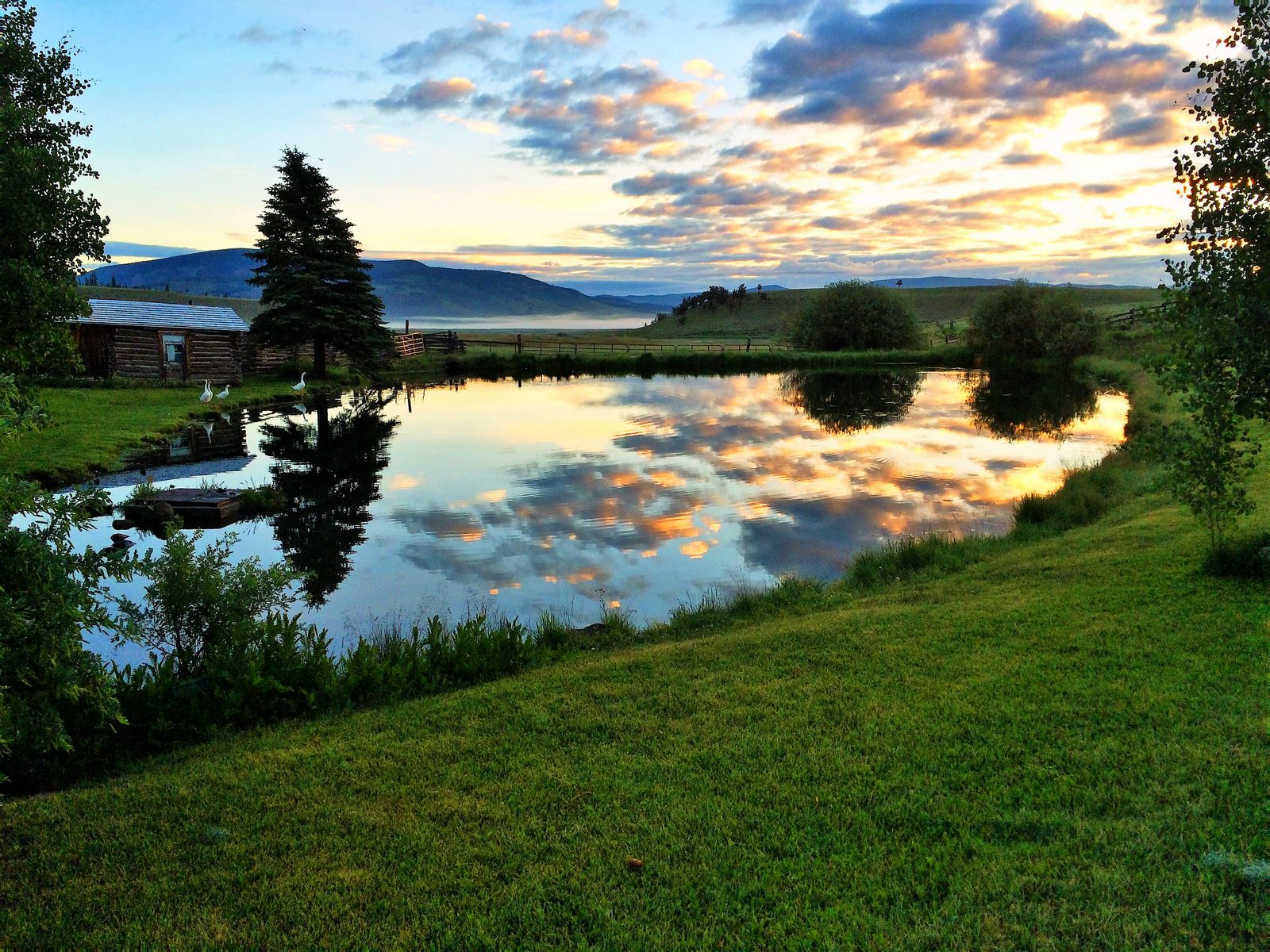 Sunrise on the Quarter Circle Circle ranch
