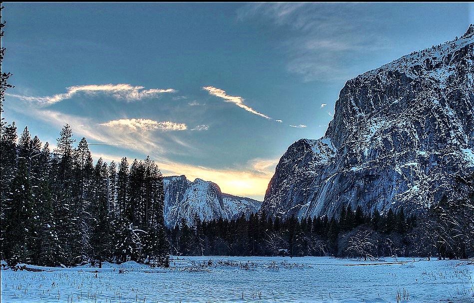Yosemite at dusk